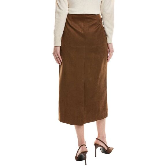 English Factory Womens Midi Skirt, Brown - Picture 2 of 3